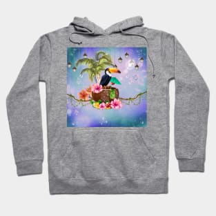 Tropical design with toucan Hoodie